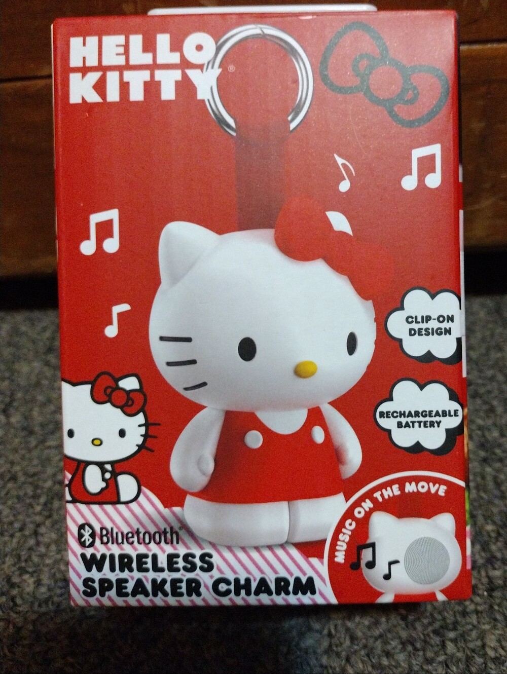 Hello Kitty Red and White Bluetooth Speaker Charm